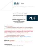 Motivación Y El Desarrollo Del Personal en Las Organizaciones