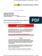 Piston Pump (Steering) High Pressure Stall - Test and Adjust