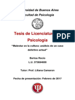 Tesis de Licenciatura en Psicología