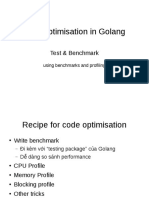 Code Optimisation in Golang: Test & Benchmark