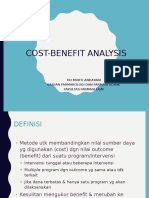 Cost-Benefit Analysis: Tri Murti Andayani Bagian Farmakologi Dan Farmasi Klinik Fakultas Farmasi Ugm