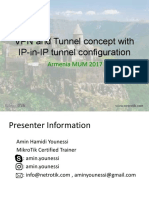 IP-in-IP Tunnel Configuration Between MikroTik and Cisco Routers
