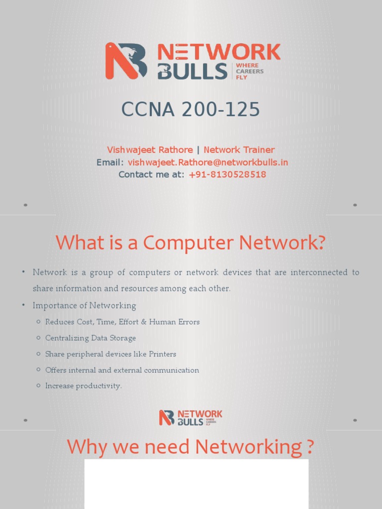 CCNA Intensive Training | PDF | Network Topology | Computer Network
