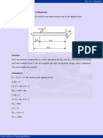 Problem 3: Computation of Reactions: Ax Ay B