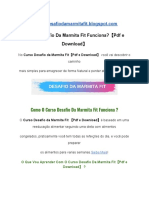 Curso Desafio Da Marmita Fit PDF e Download..