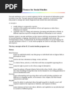 Concepts and Themes For Social Studies