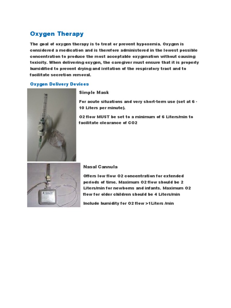 nasal cannula liters per minute
