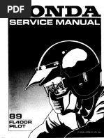 Honda VFR 750 F RC24 86 87 Service Manual PDF | PDF