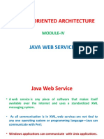 SERVICE ORIENTED ARCHITECTURE AND JAVA WEB SERVICES