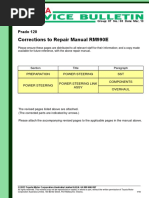 04-03-2013 - Correction To Steering Link Assy Overhaul Procedure