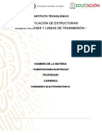 Clasificación de Estructuras Subestaciones y Lineas de Transmisión.