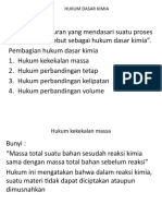 Hukum Dasar Kimia