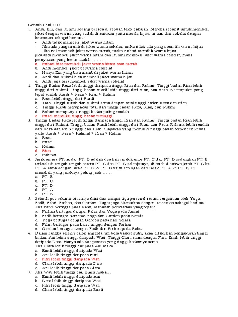 Contoh soal tiu pdf