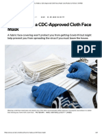 How To Make A CDC-Approved Cloth Face Mask (And Rules To Follow) - WIRED