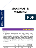 Keputusan Maksimasi & Minimasi