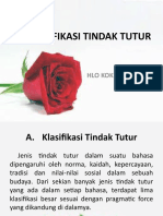 Klasifikasi Tindak Tutur