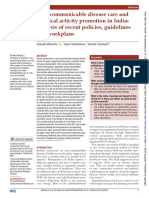 Non-Communicable Disease Care and Physical Activity Promotion in India: Analysis of Recent Policies, Guidelines and Workplans