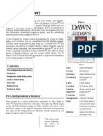 Dawn (Newspaper) : Dawn Is Pakistan's Oldest, Leading and Most Widely Read English