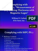 Complying With SSPC-PA2, "Measurement of Dry Coating Thickness With Magnetic Gages"