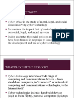 What Is Cyberethics?: Cyber-Ethics Is The Study of Moral, Legal, and Social