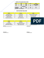 Jadwal Pelajaran Kelas Iiid