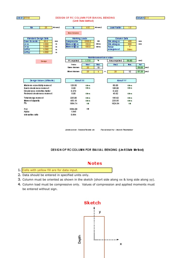 Column Design | PDF | Economic Sectors | Civil Engineering