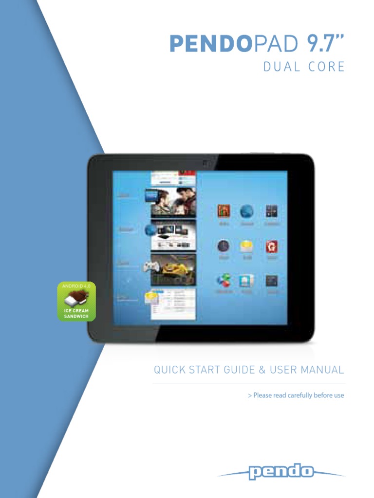 Quick Start Guide & User Manual: Android 4.0 | PDF | Web Page | Touchscreen
