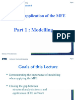 Practical Application of The MFE: Part 1: Modelling