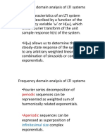 Frequency Domain Analysis of LTI Systems Using DFT