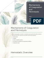 Mechanisms of Coagulation and Fibrinolysis (Autosaved)
