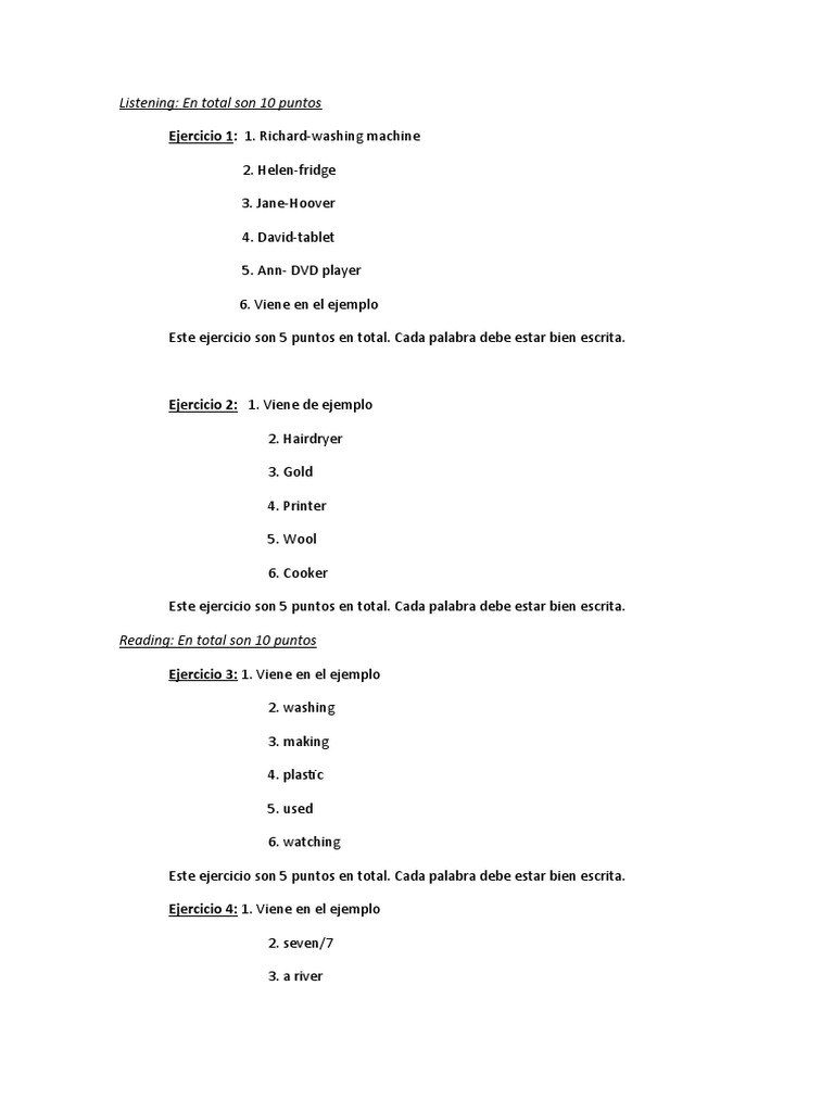 English Unit 6 Test Answers PDF