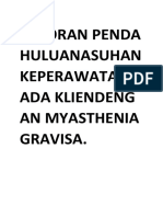 Laporan Penda Huluanasuhan Keperawatan P Ada Kliendeng An Myasthenia Gravisa