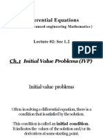 Differential Equations: Ch.1 Initial Value Problems (IVP)