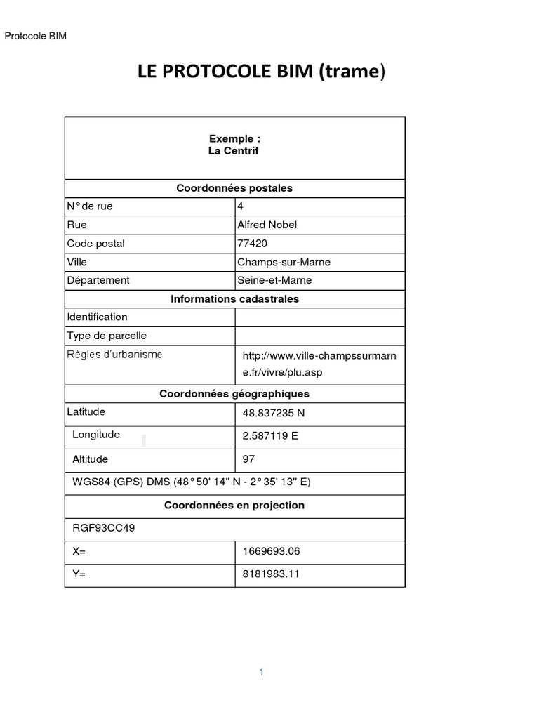 Protocole BIM pour la Rénovation Universitaire | PDF | Building ...