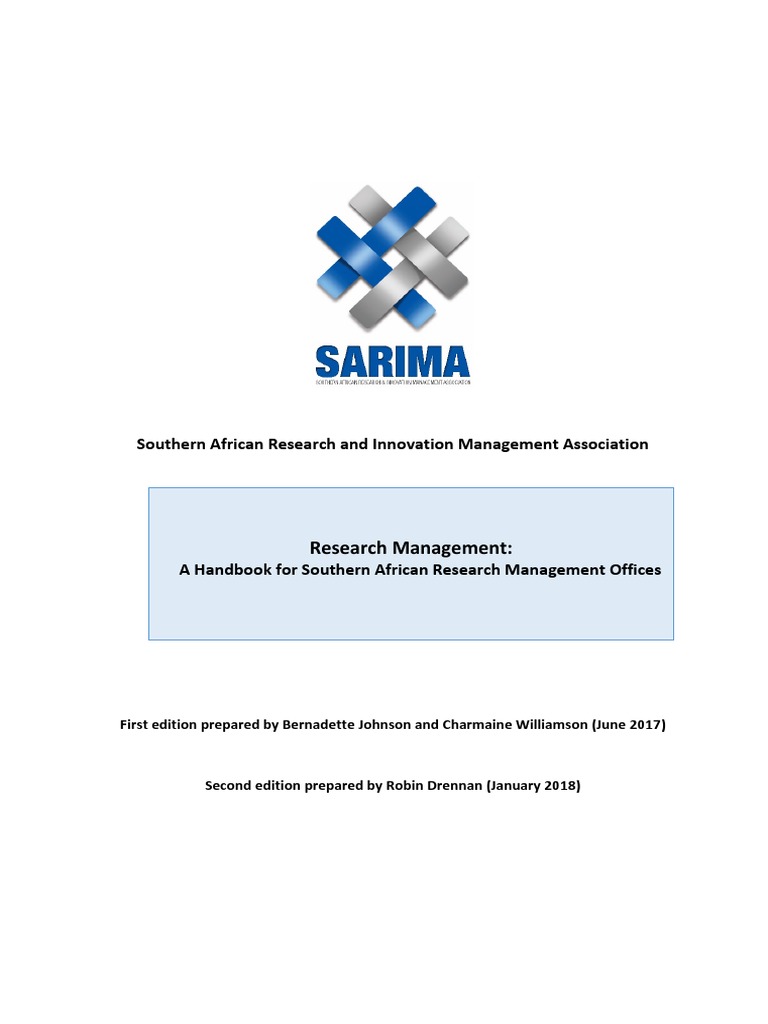 Research Management Manual | PDF | Innovation | Sustainability