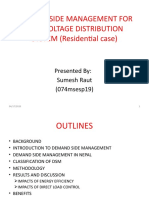 Demand Side Management For Low Voltage Distribution Stystem