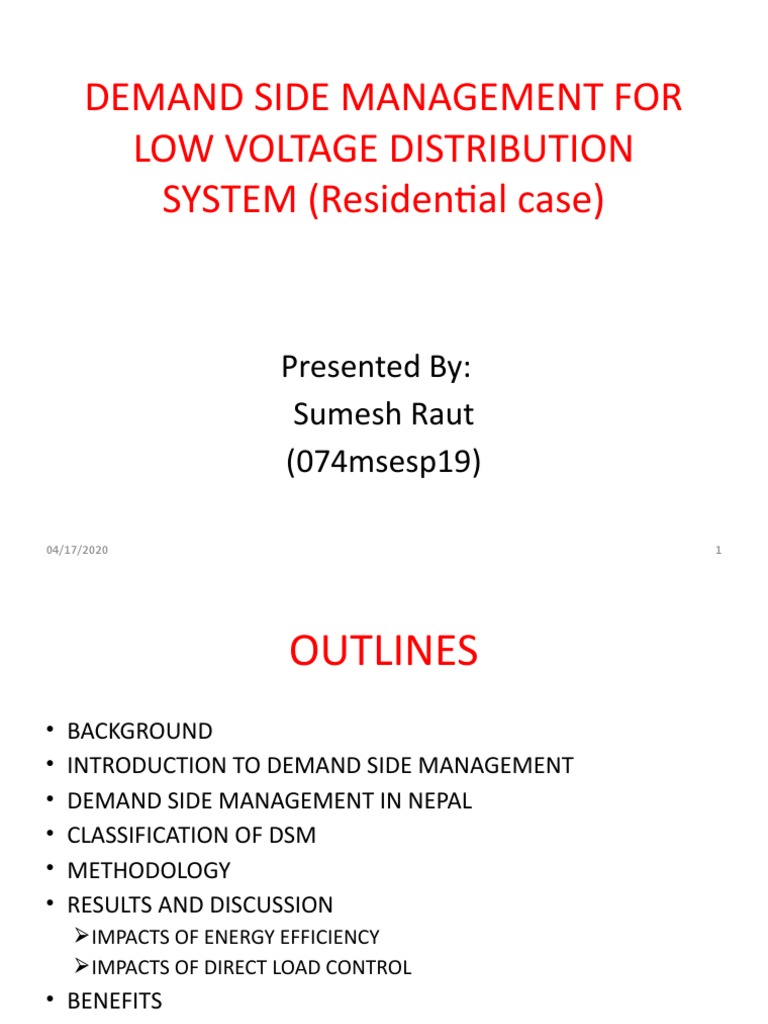 Demand Side Management in Nepal's Homes | PDF | Efficient Energy Use ...
