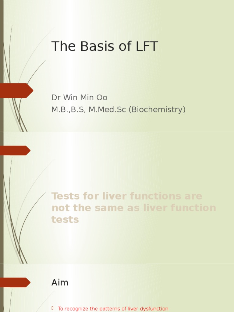 Liver Function Tests Overview | PDF | Hepatitis | Liver