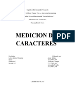 Medición de Caracteres