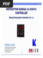 Instruction Manual For E&P-01 Instruction Manual For E&P-01 Controller