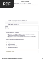 Practice 3 Quiz Module 3 Financial Markets