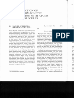 Interaction of Electromagnetic Radiation With Atoms and Molecules