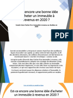 Est-Il Toujours Payant D'investir Dans Un Immeuble À Revenus Au Québec en 2020?