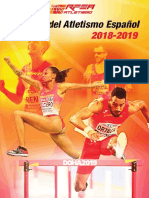 Atletismo RFEA: Anuario Atletismo Español RFEA 2018 - 2019