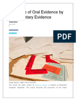 Exclusion of Oral Evidence by Documentary Evidence