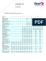 X1 Timetable PDF