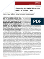 Estimating Clinical Severity of COVID-19 From The PDF