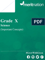 Grade X Science (Important Chemical Concepts