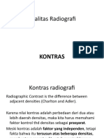 Evaluating Radiographic Image Contrast and Factors That Affect It