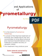 Principles and Applications Of: Pyrometallurgy